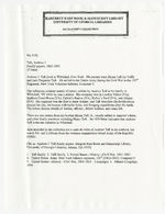 Letters, 1862-1899