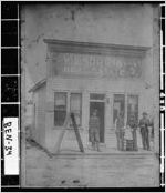 [Photograph of W.L. Norris real estate office, Fitzgerald, Ben Hill County, Georgia, 1895 or 1896]