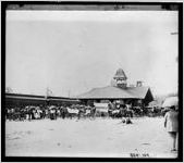 [Photograph of Seaboard Railroad Depot, Fitzgerald, Ben Hill County, Georgia, ca. 1900]