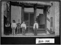 [Photograph of Barbershop belonging to Doc Deese, Fitzgerald, Ben Hill County, Georgia, ca. 1915]