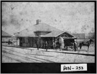 [Photograph of freight depot, Fitzgerald, Ben Hill County, Georgia, between 1900 and 1905]