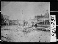 [Photograph of foundation being laid for the construction of the new Post Office, Fitzgerald, Ben Hill County, Georgia, 1918]