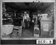 [Photograph of F. M. Humphreys in the Nashville Mercantile Company, Nashville, Berrien County, Georgia, ca. 1925]