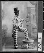 [Photograph of Stephen M. Wright in blackface, Macon, Bibb County, Georgia, ca. 1898]