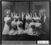 [Photograph of Dr. and Mrs. Charles Cotton Harrold and their wedding party, Macon, Bibb County, Georgia, 1900]