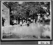 [Photograph of a baptism service held at the Union Grove Baptist Church, near Auburn, Barrow County, Georgia, 192-]