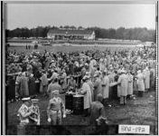 [Photograph of a barbecue at the Winder Lions Club Home, Winder, Barrow County, Georgia, 1957]