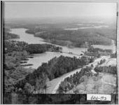 [Photograph of an aerial view of Fort Yargo State Park, Barrow County, Georgia, 195-]