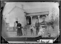 [Photograph of members of the J.J. Parrish family in front of their home, Bulloch County, Georgia, ca. 1896]