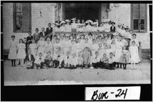 [Photograph of students dressed in their finery on Class Day, Waynesboro, Burke County, Georgia, ca. 1905]