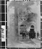 [Photograph of group of men standing in front of the Bank of Girard, Girard, Burke County, Georgia, ca. 1906]