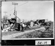 [Photograph of people looking at the wreckage, Waynesboro, Burke County, Georgia, ca. 1962]