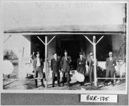 [Photograph of men in front of Mulkey Bros. General Merchandise Store, Vidette, Burke County, Georgia, ca. 1910]