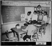 [Photograph of first grade class at Camden County Training School, Saint Marys, Camden County, Georgia, 195- Mar.]