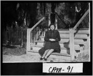 [Photograph of woman at school yard of Saint Marys School, Saint Marys, Camden County, Georgia, ca. 1935 ]