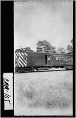 [Photograph of Saint Marys Railroad engine, Saint Marys, Camden County, Georgia, ca. 1950]