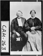 [Photograph of Joshua Everett Mizell and Lettica Rhea Paxton Mizell, Camden County, Georgia, ca. 1885 ]