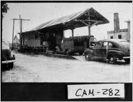 [Photograph of the Saint Marys depot and telephone exchange, Saint Marys, Camden County, Georgia, 1940]