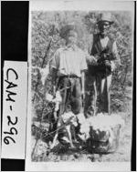 [Photograph of Jasper Lang and London Jackson at Wayside Plantation, Camden County, Georgia, 1935]