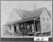 [Photograph of men on the porch of store belonging to W. D. Lovvorn, Newell, Randolph County, Alabama, ca. 1900-1939? ]