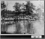 [Photograph of Rev. William W. Roop of Central Baptist Church conducting a baptism, Carroll County, Georgia, 1907]