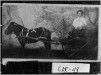[Photograph of Ollie Lively at the A&M Fair held at the A&M School, Carrollton, Carroll County, Georgia, ca. 1915]
