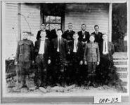 [Photograph of Robert W. Richards with his sons and sons-in-law, Carroll County, Georgia, 1918]