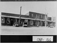 [Photograph of businesses on Front Street, Temple, Carroll County, Georgia, ca. 194-]