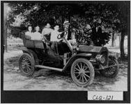 [Photograph of the Alonzo Thomas Barber family in an automobile, Colquitt County, Georgia, ca. 1909-1911]