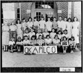 [Photograph of members of a school softball team, Colquitt County, Georgia, 1949]