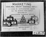 [Photograph of agricultural extension service soup can display, Athens, Clarke County, Georgia, 1940]
