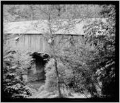 [Print from color slide of covered bridge, Cobb County, Georgia, ca. 1975]