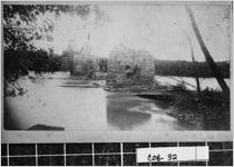 [Cabinet card of stone piers on Etowah River, south of Cartersville, Cobb County, Georgia, ca. 1890]