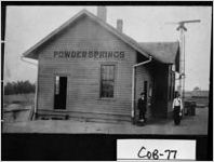 [Postcard of Seaboard Depot, Powder Springs, Cobb County, Georgia, ca. 1918]