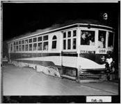 [Photograph of last run of streetcar between Marietta and Atlanta, Cobb County, Georgia, ca. 1946]