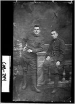 [Photograph of Wendell Wilkie and Henry Hilton Stanley in World War I uniforms, France]