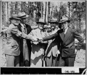 [Photograph of ground-breaking for Naval Station Airfield, Marietta, Cobb County, Georgia, 1942 Apr. 2]