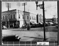 [Photograph of a street intersection between Peterson and Ward, Douglas, Coffee County, Georgia, 192-]