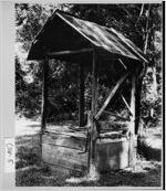 [Photograph of a well with a roof, Newnan, Coweta County, Georgia, ca. 197-]