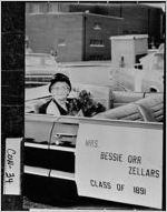 [Photograph of Mrs. Bessie Orr Zellars sitting in the back of a convertible, Newnan, Coweta County, Georgia, 1966 Oct.]