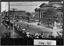 Court House & Cotton Scene, Newnan, Ga.