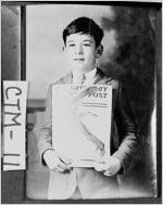 [Photograph of newsboy, Irvin Center, Savannah, Chatham County, Georgia, 1928]