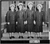 [Photograph of first uniformed meter readers of the Savannah Police Department, Savannah, Chatham County, Georgia, 1955]