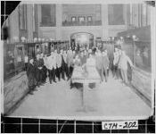 [Photograph of employees in the interior of the Citizens and Southern Bank, Savannah, Chatham County, Georgia, ca. 192-]