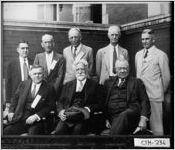 [Photograph of meeting of prominent men associated with forestry and paper industries, Savannah, Chatham County, Georgia, ca. 193-]