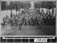 [Cabinet card of members of the Burke Light Infantry , Savannah, Chatham County, Georgia, ca. 1886]