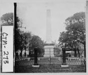 [Stereograph of Nathanael Greene Monument, Savannah, Chatham County, Georgia, ca. 1875]