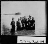 [Photograph of swimmers, Tybee Island, Chatham County, Georgia, ca. 1919]