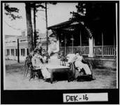 [Photograph of Valentine's Day party at Scottish Rite Hospital, Decatur, DeKalb County, Georgia, ca. 1915-1918]