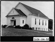 [Photograph of Wesley Chapel Methodist Church, DeKalb County, Georgia, ca. 1950]